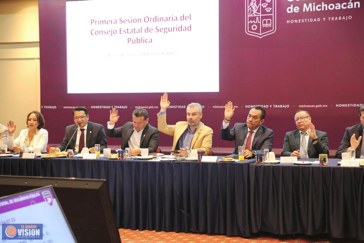 Consejo Estatal de Seguridad aprueba programa para fortalecer la paz en Michoacán