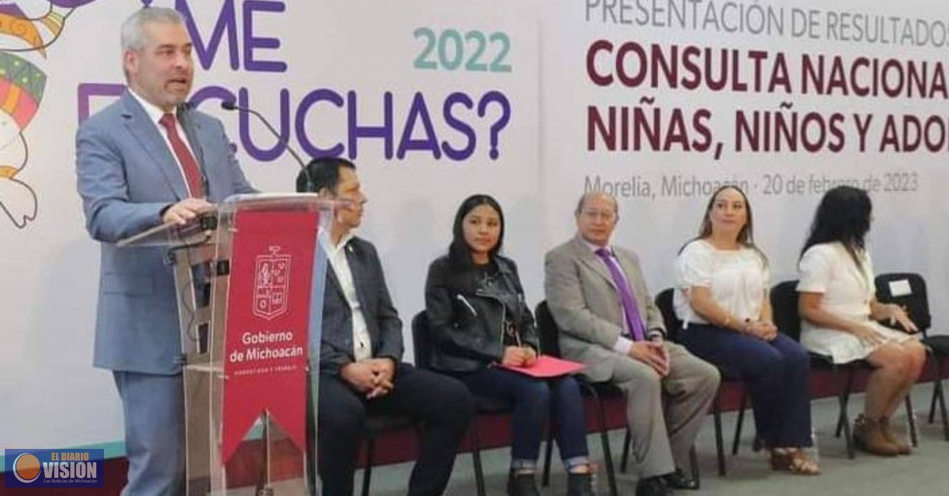 Atenderá Michoacán propuestas de Consulta Nacional Infantil