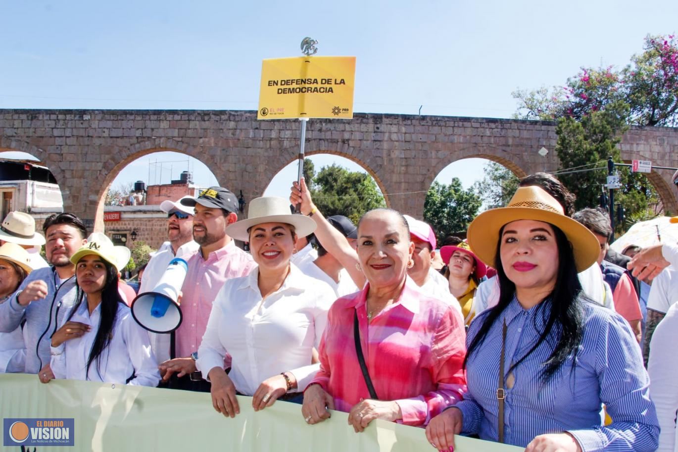 Evidente cómo el clamor en defensa del INE volvió a escucharse en las calles: Julieta Gallardo