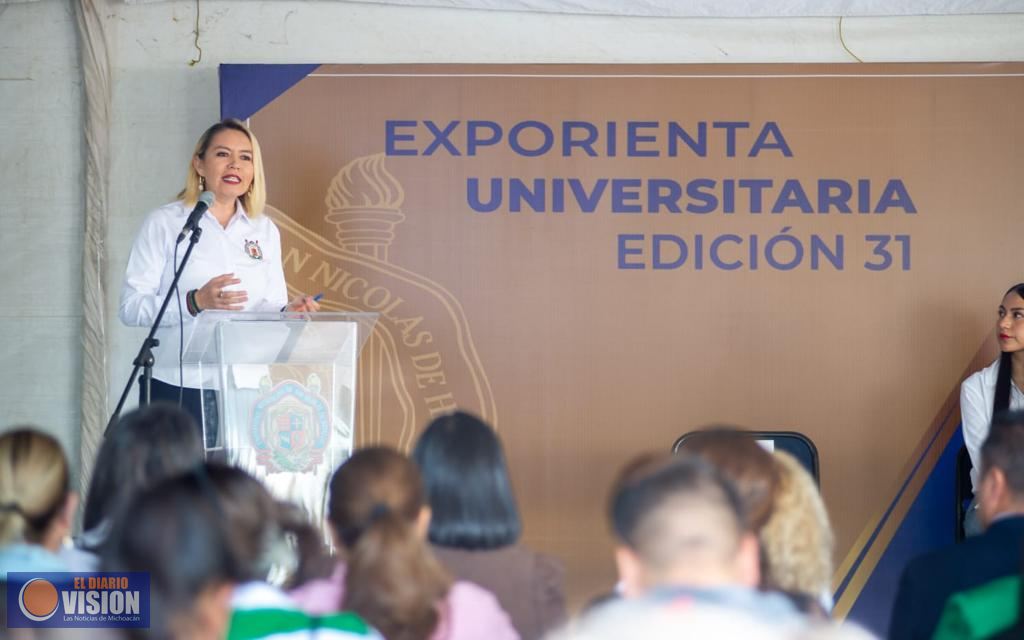 La Universidad Michoacana se pone en las manos de las y los jóvenes: Rectora