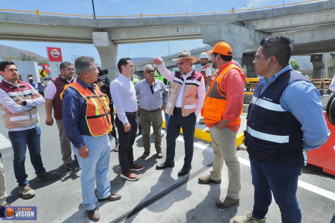 Realiza Gobernador supervisión de últimos ajustes al distribuidor vial de Mil Cumbres.