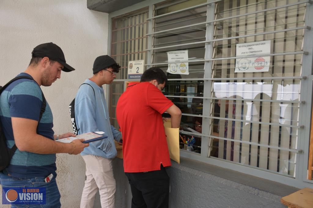 Hoy, fecha límite para reinscripciones en la Universidad Michoacana