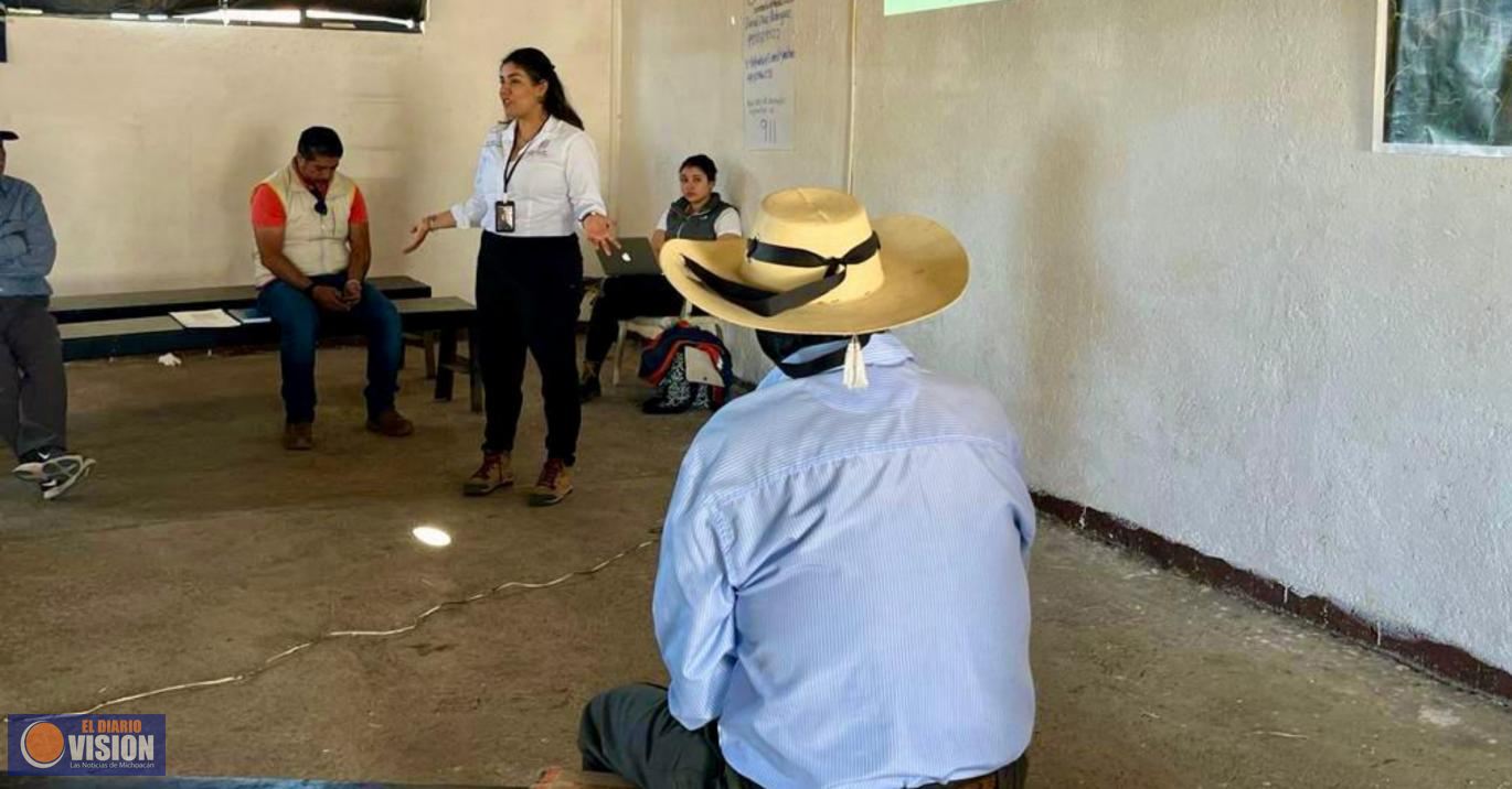 Secma difunde entre ejidatarios importancia del Cerro del Águila