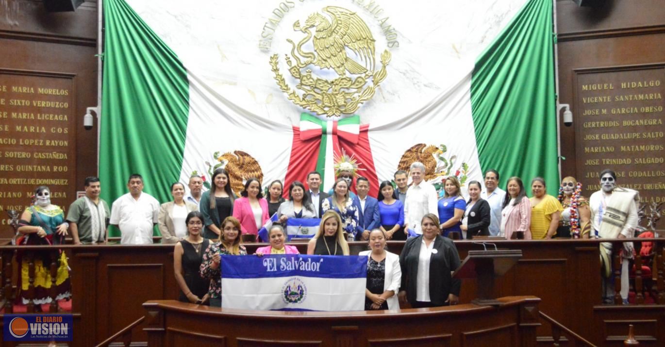 Estrechan lazos de amistad, autoridades de El Salvador y legisladores de Michoacán