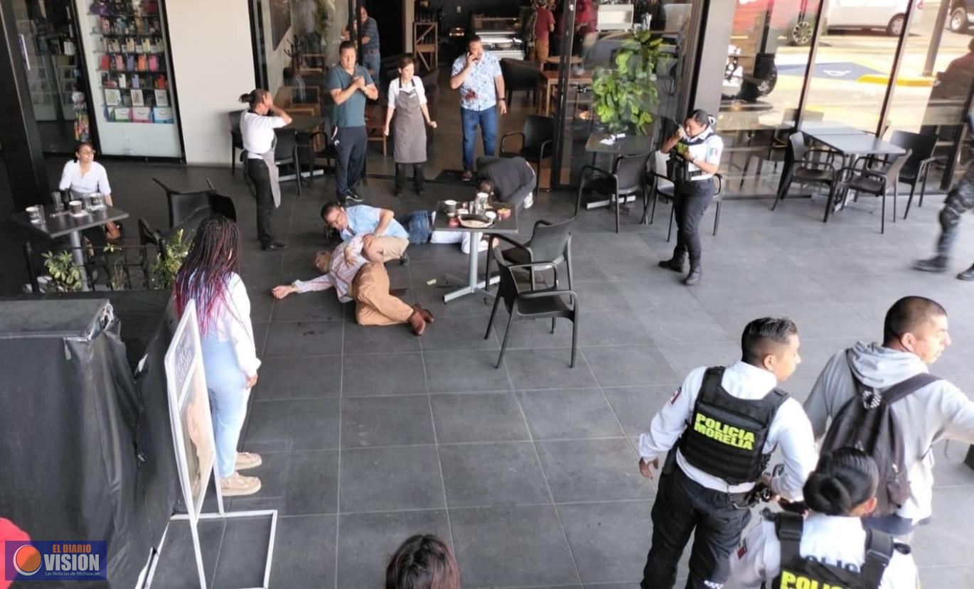 Cinco personas lesionadas deja ataque armado en la Plaza U, en Morelia