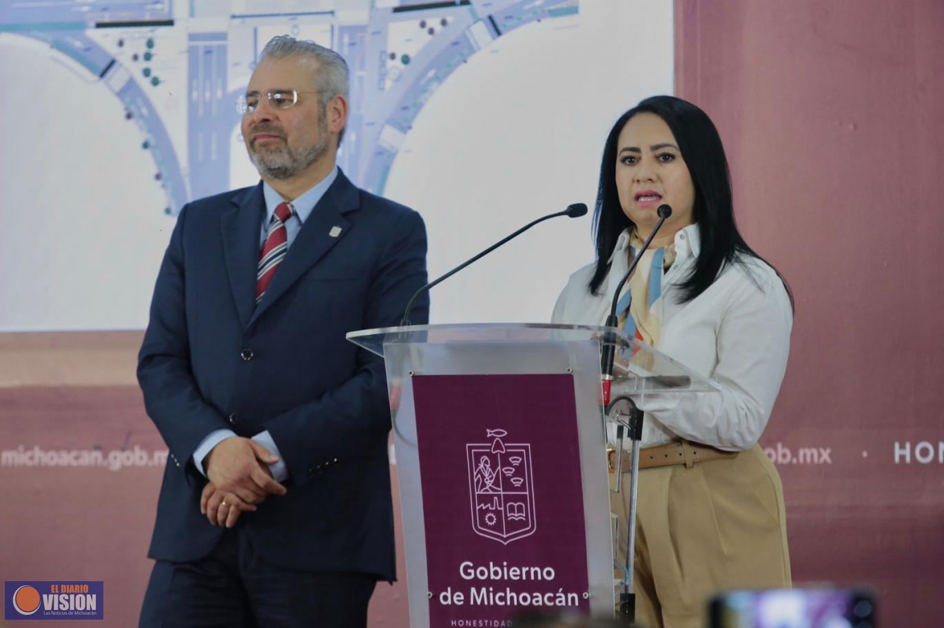 Bajo puentes de distribuidores viales serán seguros para todos los ciudadanos: Bedolla