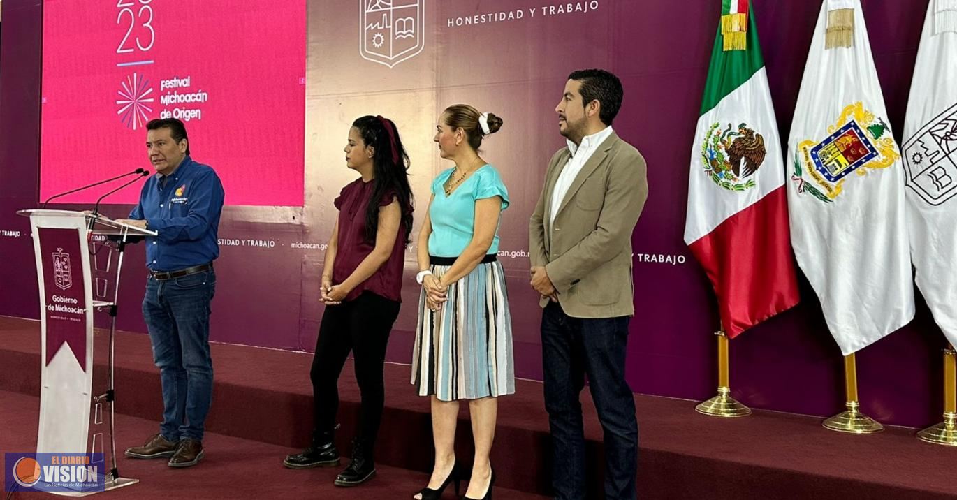 Presentan programa de actividades del Festival Michoacán de Origen 2023