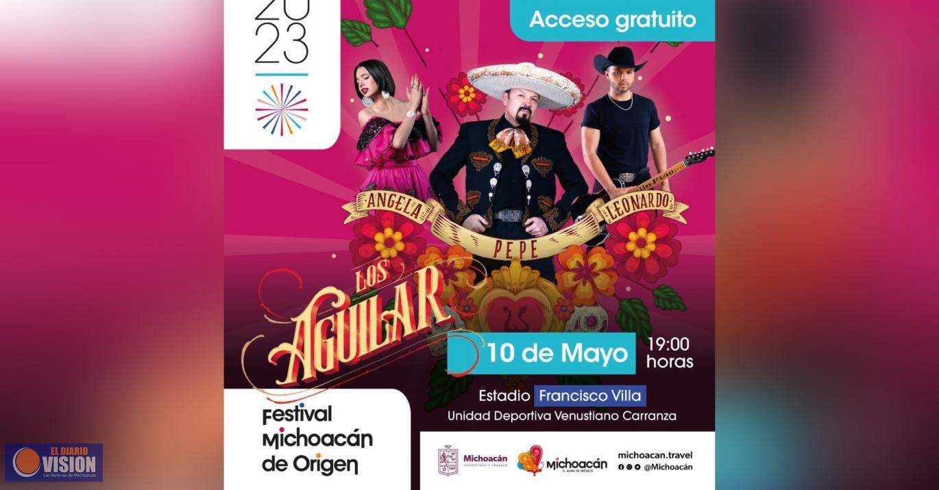 Concierto gratuito de los Aguilar, regalo del Gobierno de Michoacán por el Día de las Madres