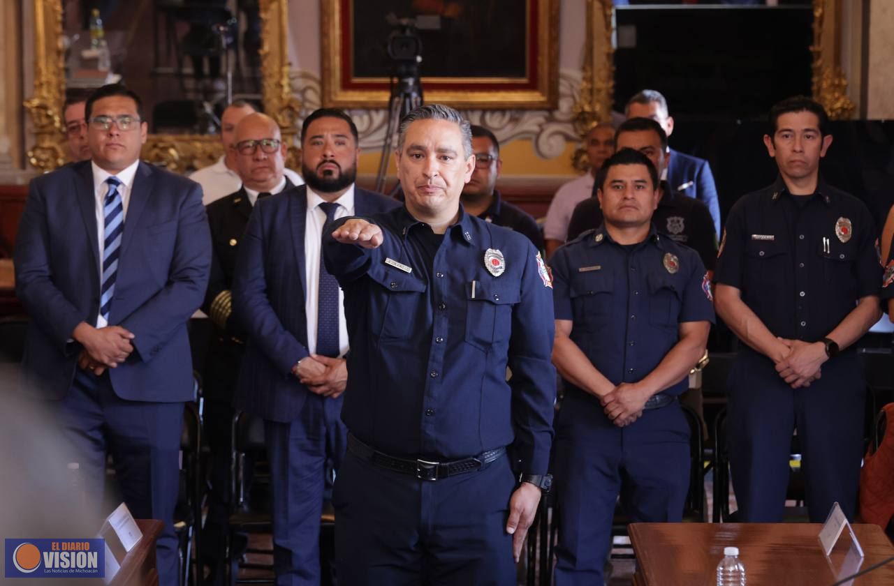 Apoyo sin precedentes a Bomberos Morelia: Alfonso Martínez