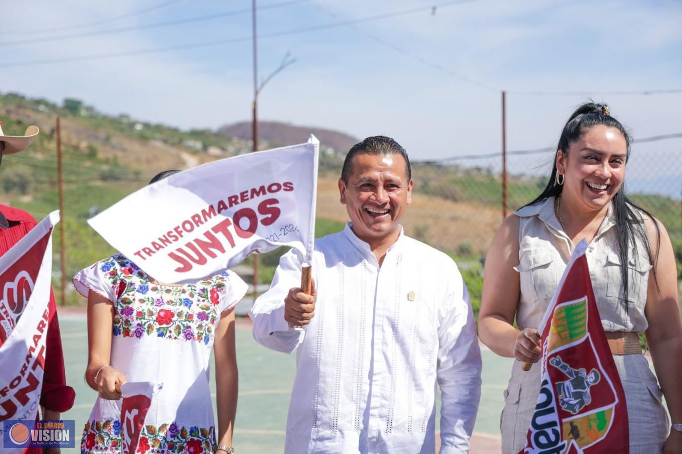 Con obras, desde los municipios Michoacán se transforma: Torres Piña