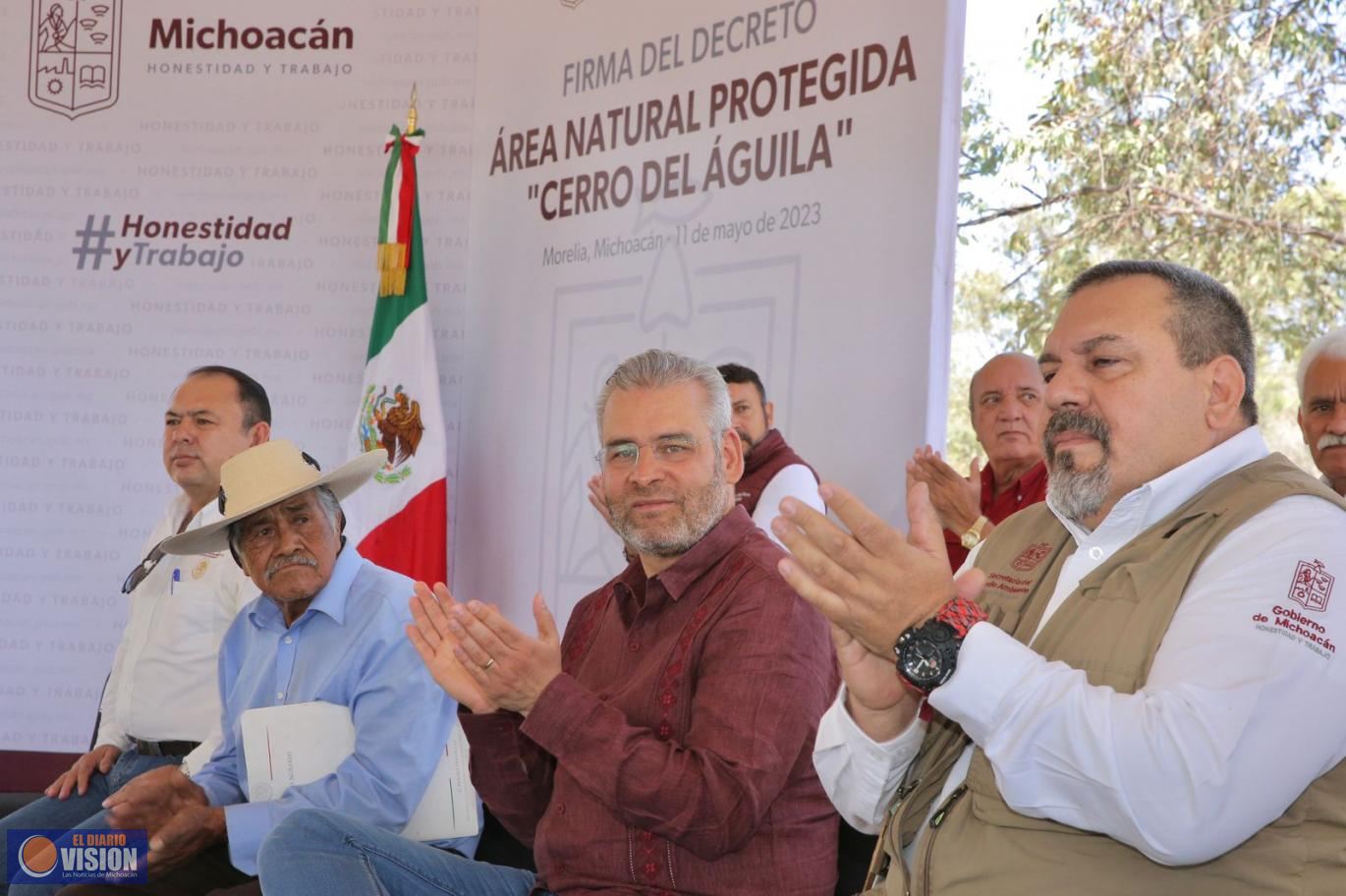 Decreta Bedolla Área Natural Protegida al cerro del Águila