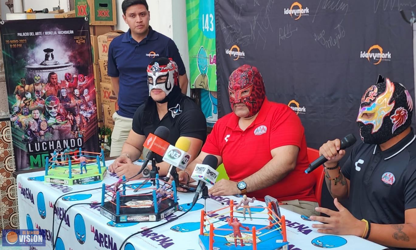 Lucha libre en Morelia, el próximo 20 de mayo 