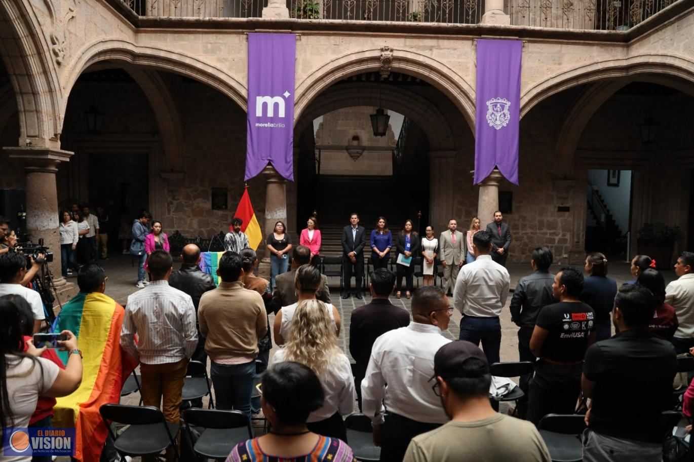 Conmemora ayuntamiento de Morelia, Día Municipal de Respuesta contra la LGBT-Fobia