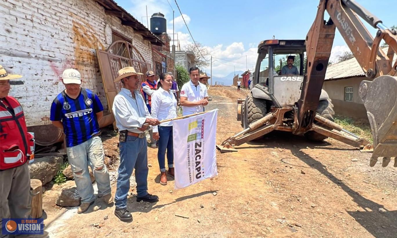 Arranca obra de pavimento hidráulico en Franco Reyes