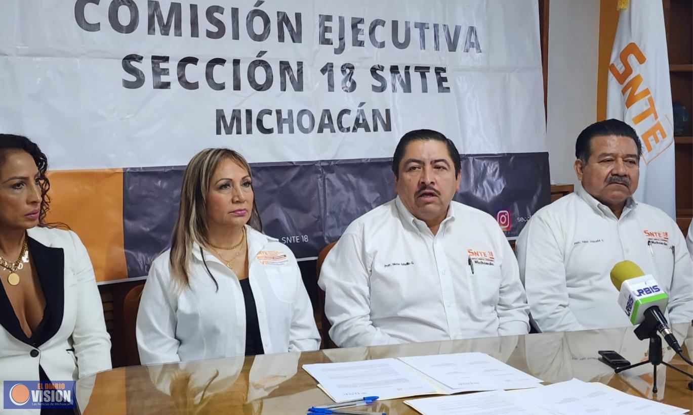 Trabajadores de la educación del SNTE recibirán incremento salarial otorgado por el gobierno federal