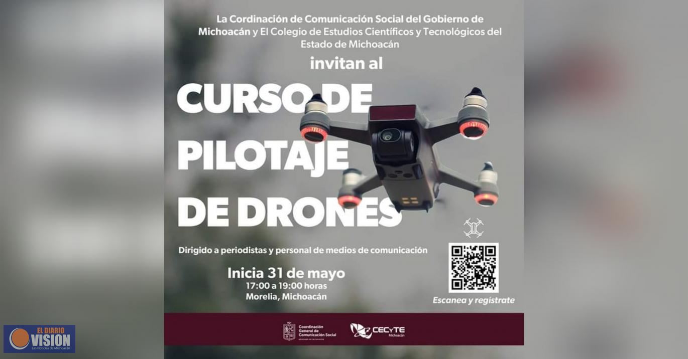 Comunicación Social y Cecytem ofrecen Curso de Pilotaje de Drones para comunicadores