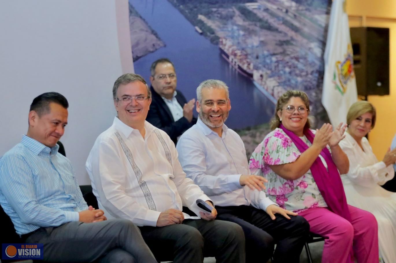 Marcelo Ebrard, importante promotor de la inversión en Michoacán: Bedolla