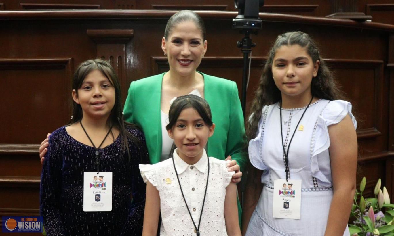 La voz de la niñez retumba en congreso michoacano, piden un Estado más incluyente