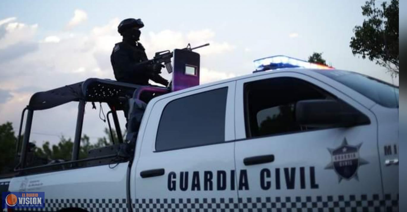 Guardia Civil mantiene operatividad en la capital michoacana para prevenir el delito