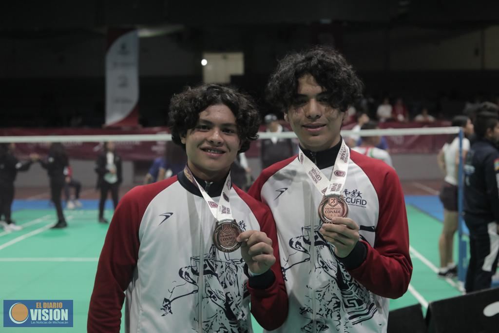 Da bádminton histórico bronce a Michoacán en los Nacionales Conade 2023