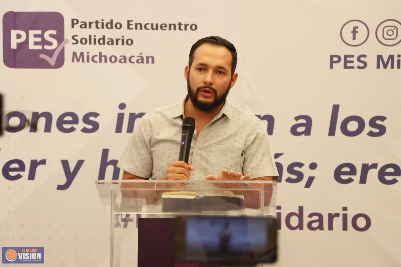 Candidatos ganadores, no defrauden al pueblo: PES Michoacán