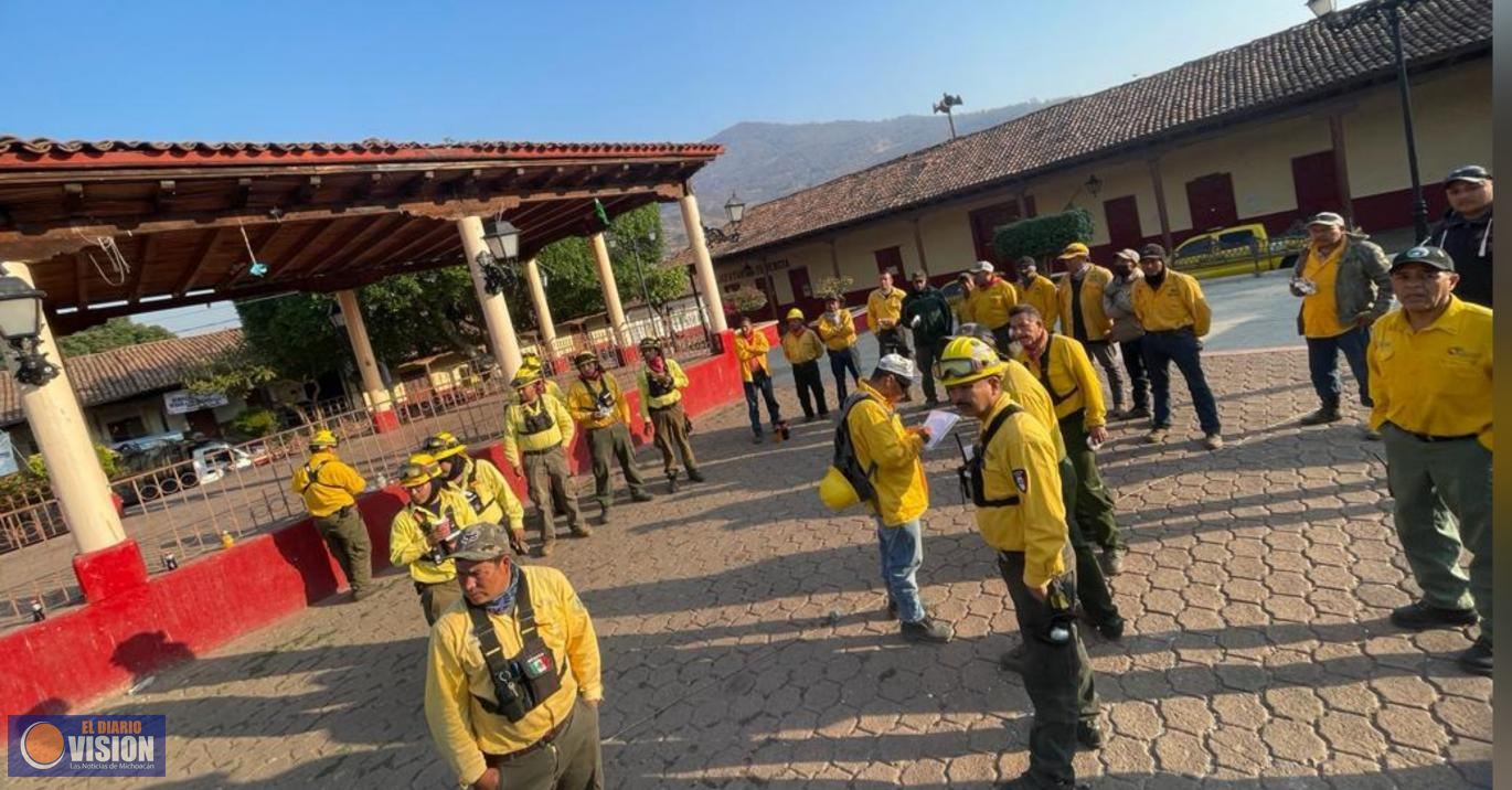 Controlado en un 100% el incendio forestal en el cerro de Patamban: Cofom