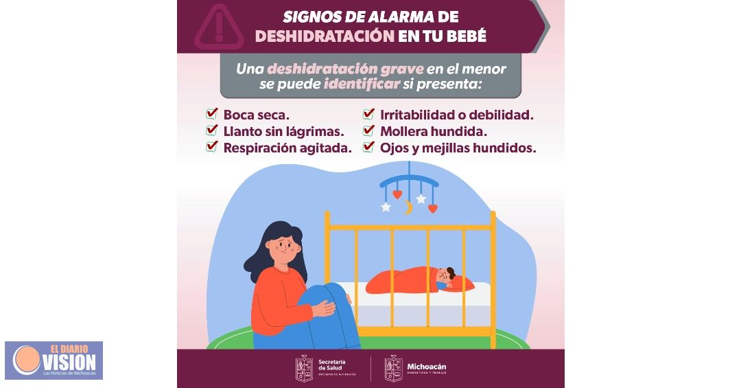 Conoce los signos de alarma por deshidratación en menores de 5 años y adultos mayores