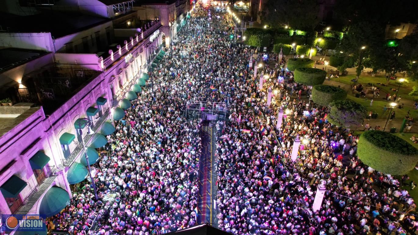 Reune Pride Morelia a más de 50 mil personas