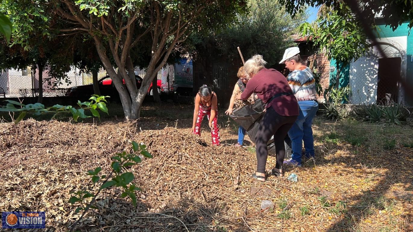 Gobierno Municipal y ciudadanía, participan en jornada de limpieza en colonia Joaquín Amaro