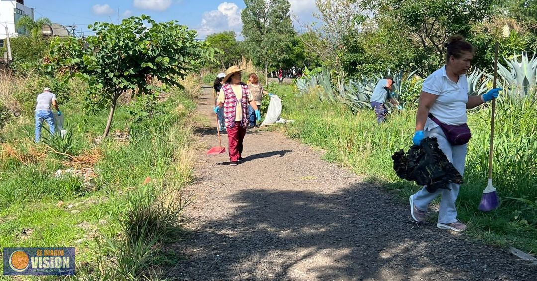 Llegan las jornadas de limpieza al Parque lineal Bicentenario de Morelia