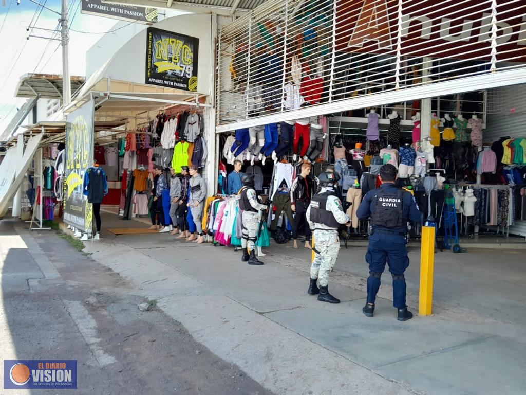 Desarticula FGE estructura delincuencial relacionada en extorsiones en plaza textil de Cuitzeo