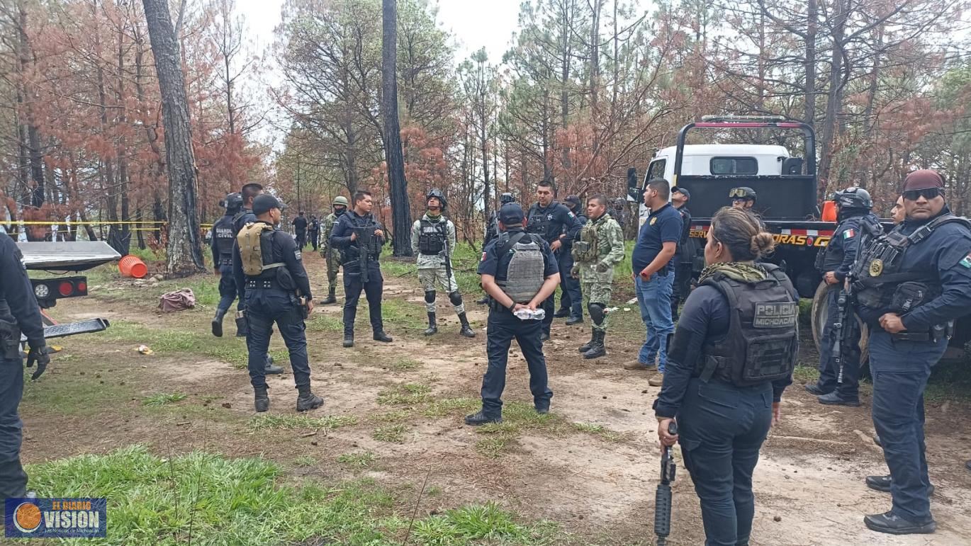 Dos detenidos y 10 vehículos asegurados en despliegue policial de Zinapécuaro y Álvaro Obregón