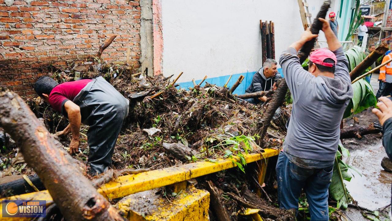 Atiende Gobierno Municipal contingencia por lluvias 