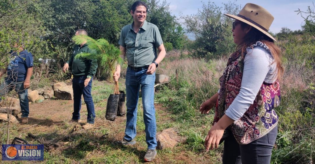 Encabeza Alfonso Martínez reforestación y crea un nuevo bosque en Morelia