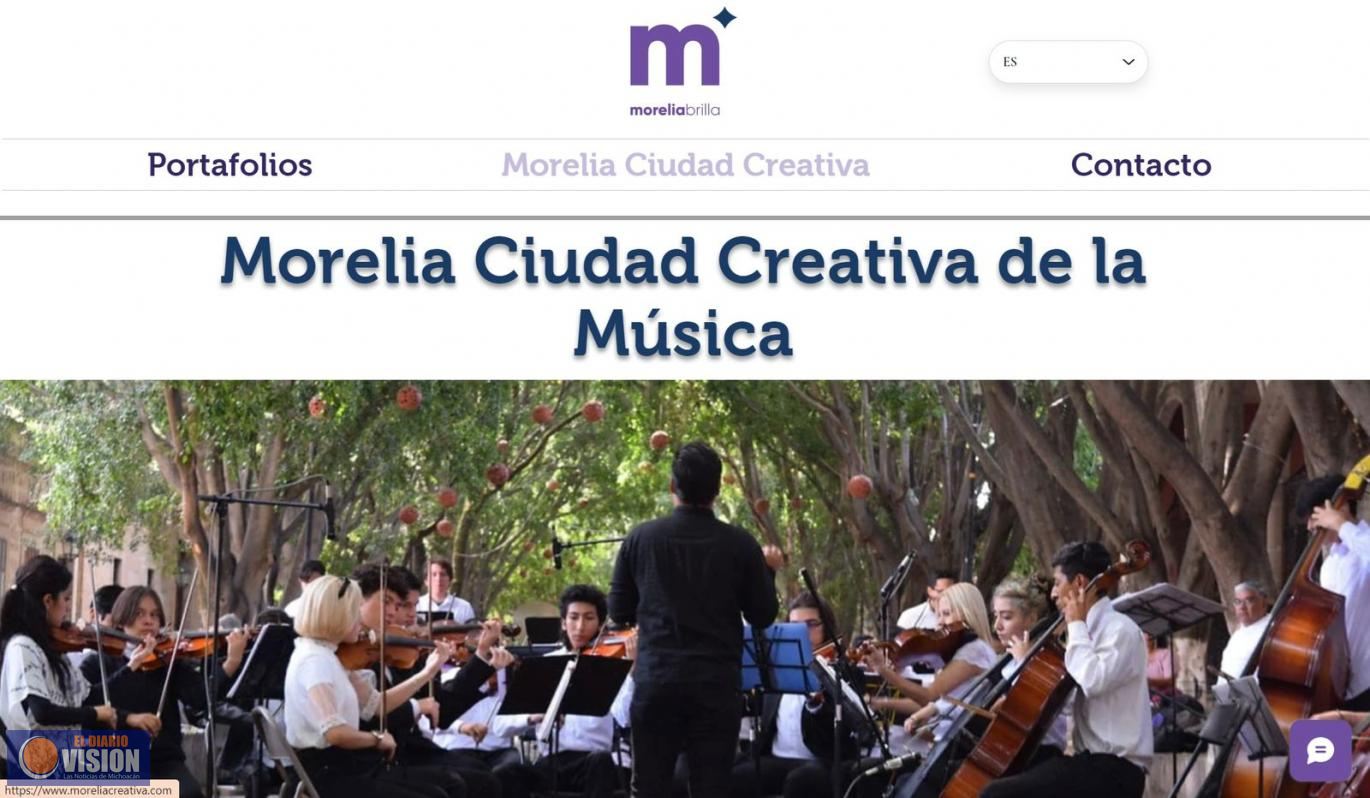 Vigente, plataforma digital Morelia Creativa para registro de artistas