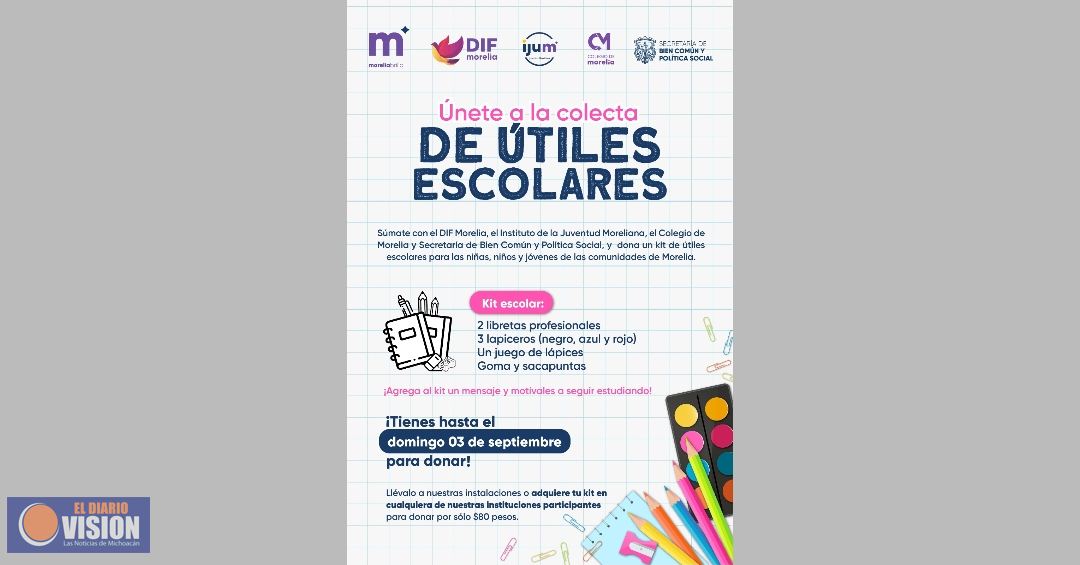 Gobierno de Morelia invita a fortalecer la educación con la 