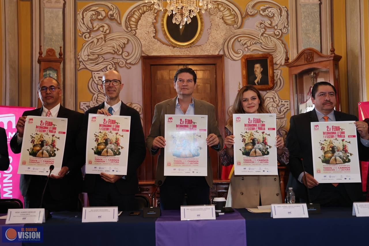 Alfonso Martínez presenta la II Feria Internacional del Libro y la Lectura de Morelia