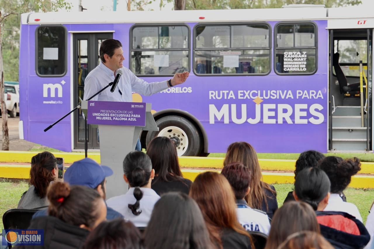 Presenta Alfonso Martínez la primera ruta exclusiva para mujeres en Morelia