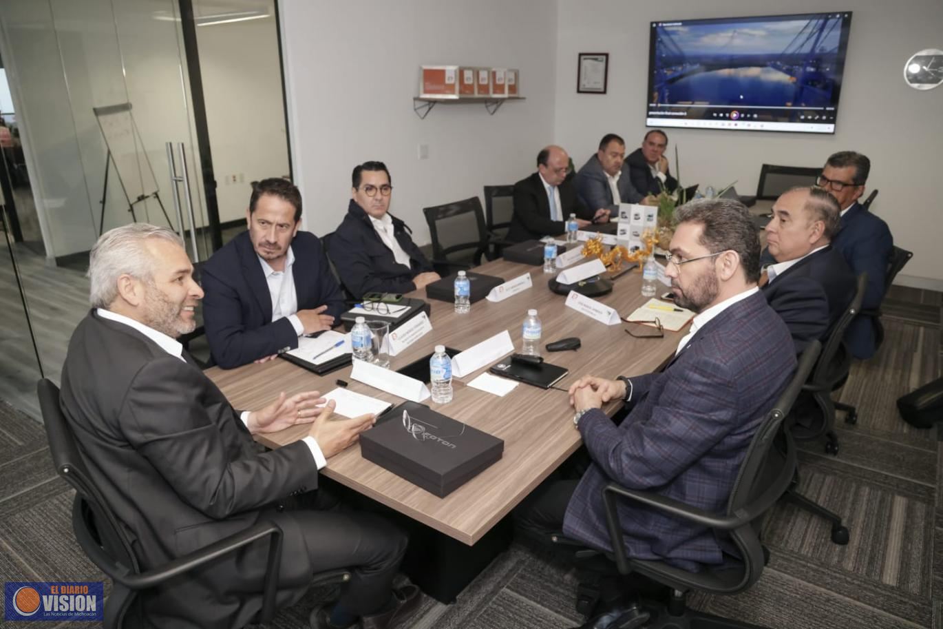 Interesa a empresa FOTON inversión en LC; Bedolla expone beneficios