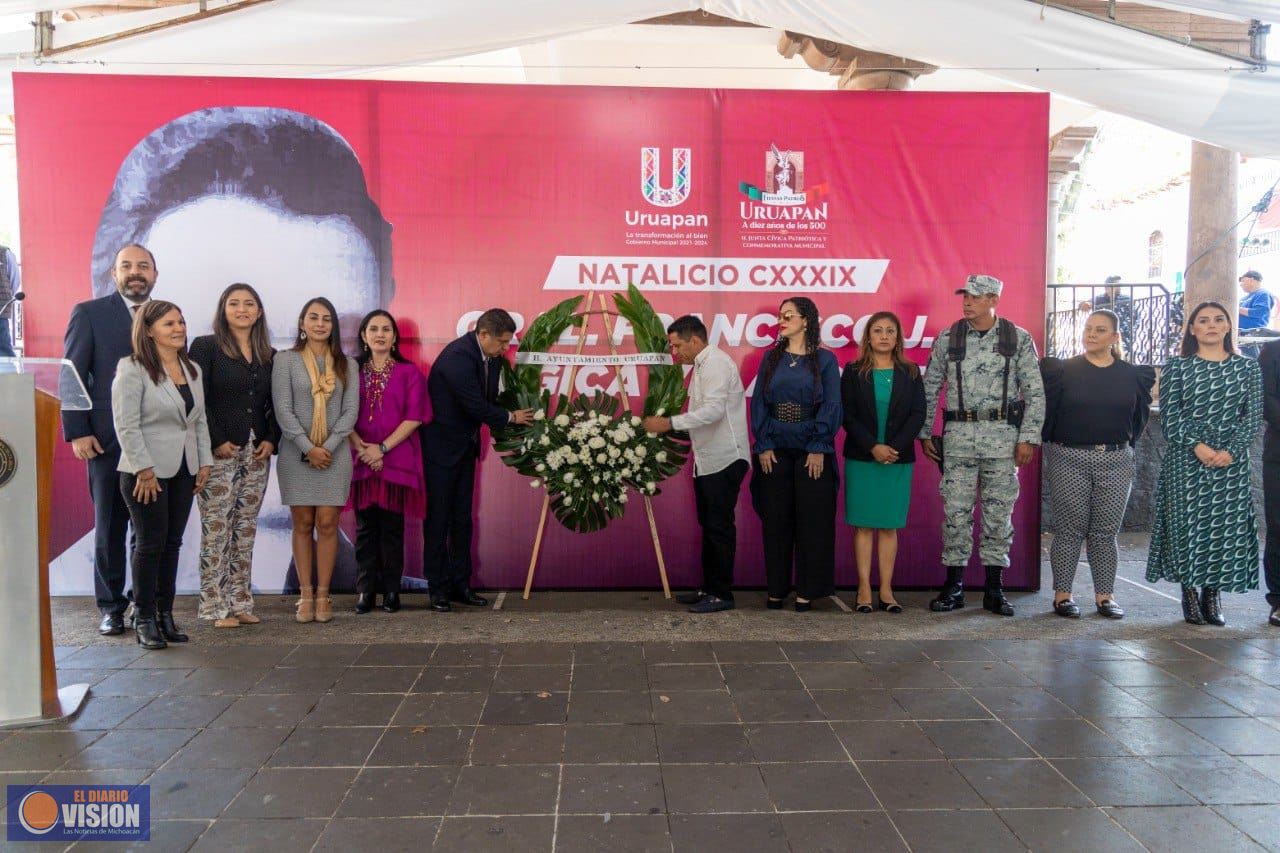 Gobierno de Uruapan conmemora el 139 aniversario del natalicio de Francisco J. Múgica