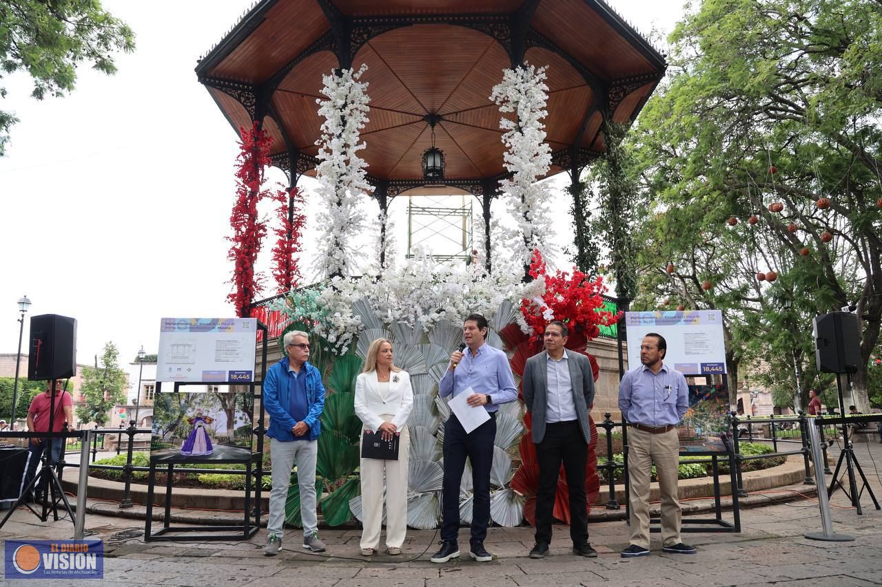 Alfonso Martínez pone en marcha rehabilitación del Kiosco de la Plaza de Armas