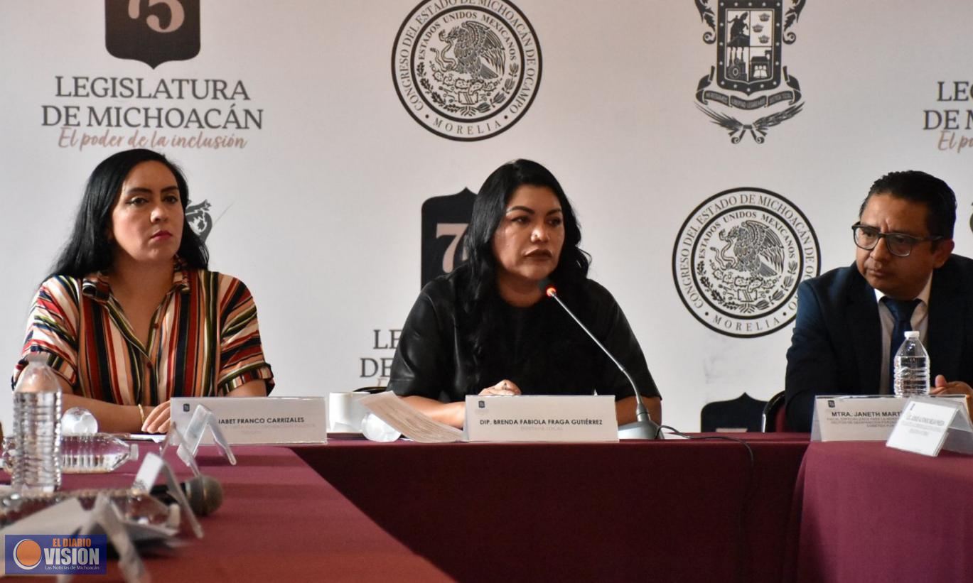 Ley de Desaparición Forzada será una realidad en Michoacán: Brenda Fraga