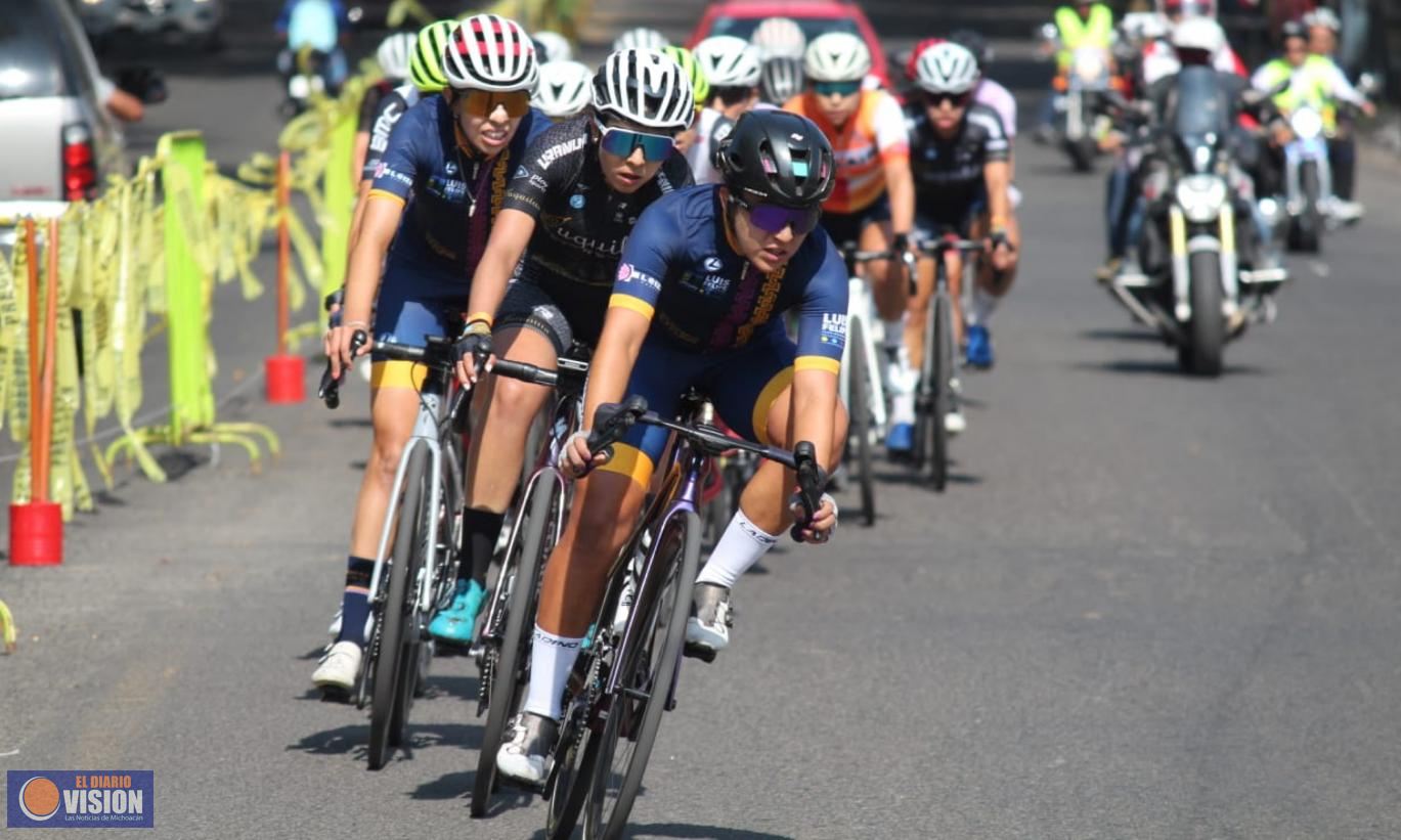 Karen Lorena Villamizar, se corona con el triunfo de la 1ra. Carrera Exitosa ciclista en Zacapu