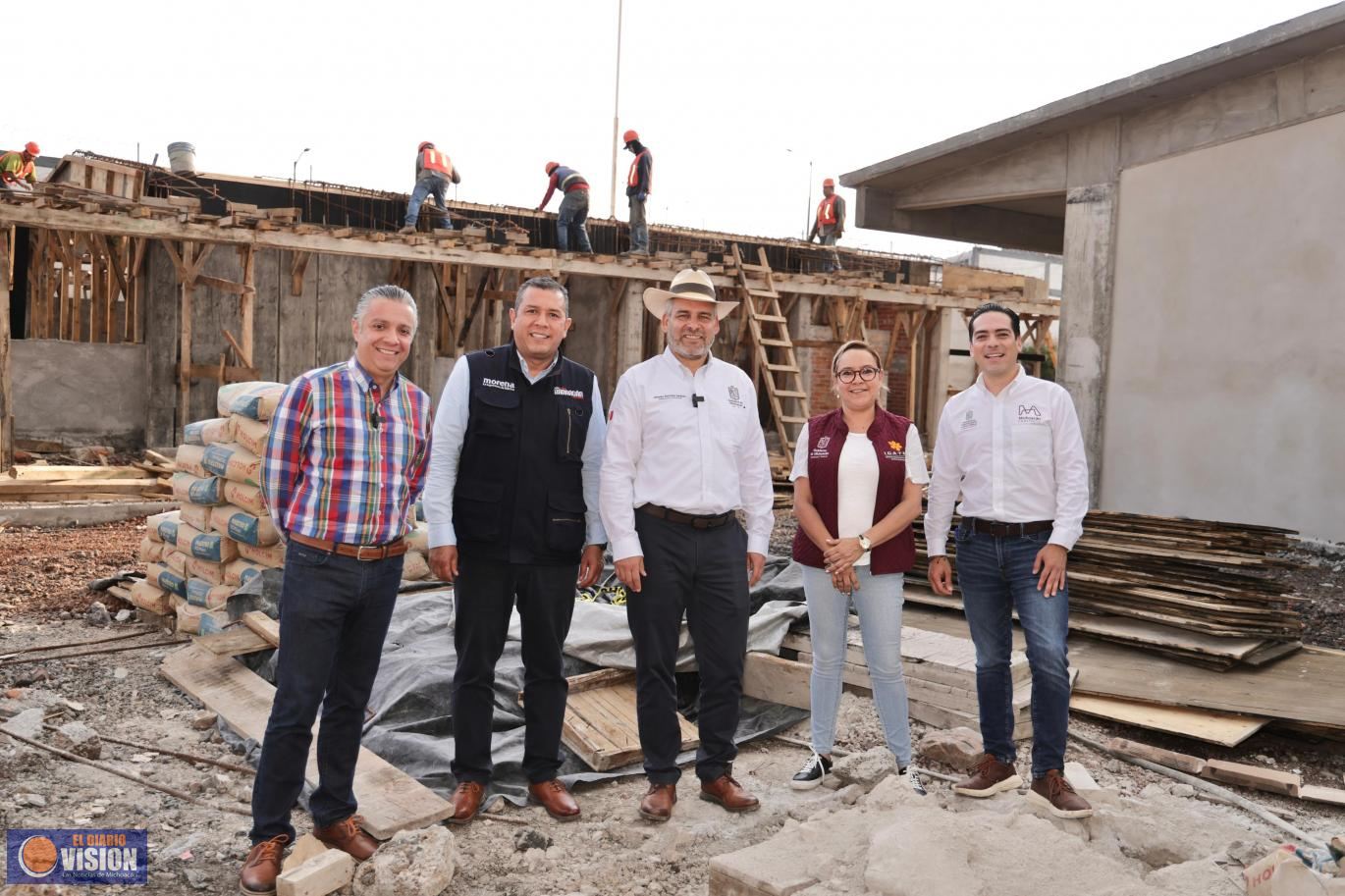 Supervisa Bedolla avances de construcción del Icatmi en Villas del Pedregal