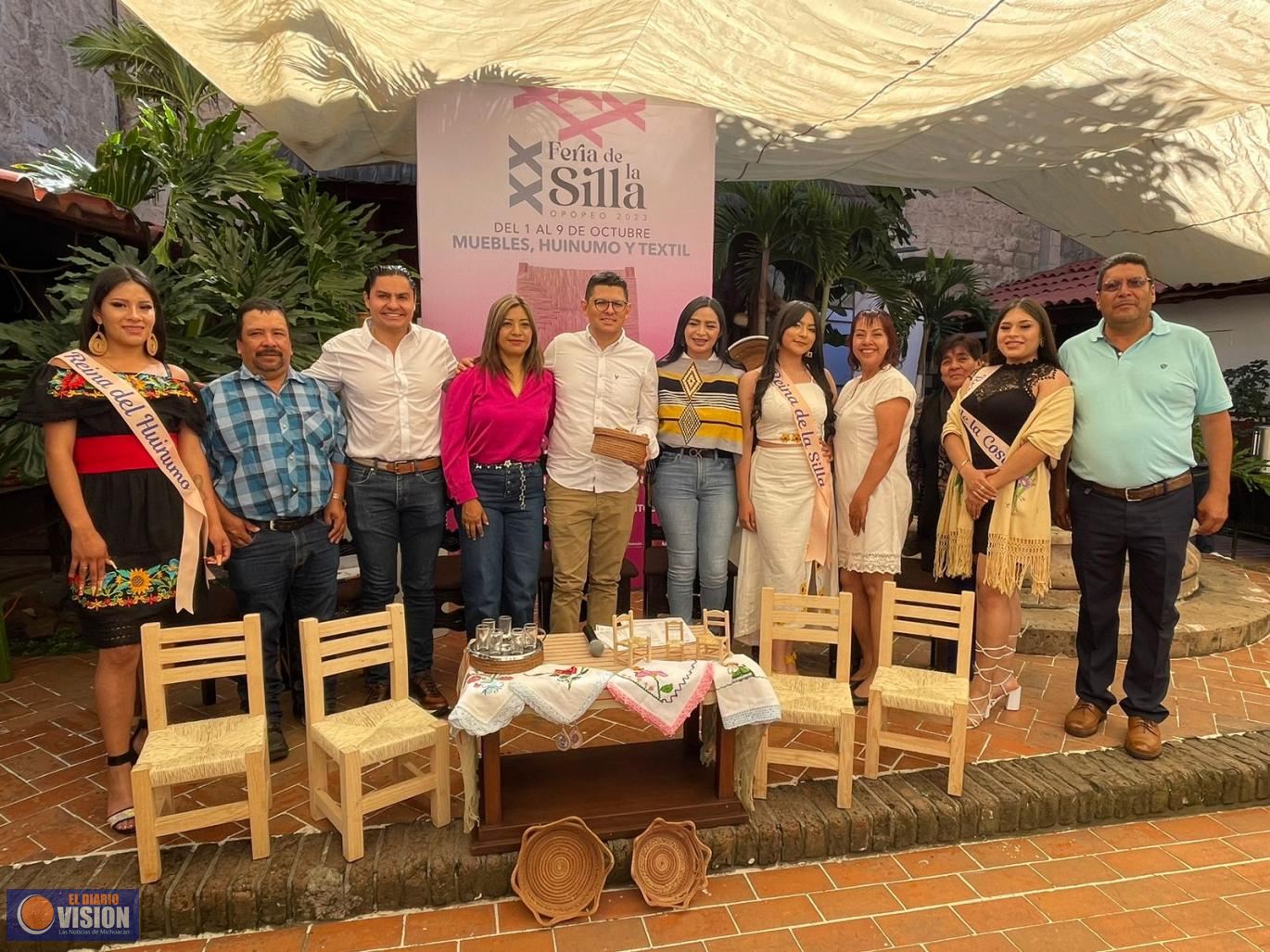 Anuncian la XX Feria de la Silla en la localidad de Opopeo, municipio de Salvador Escalante