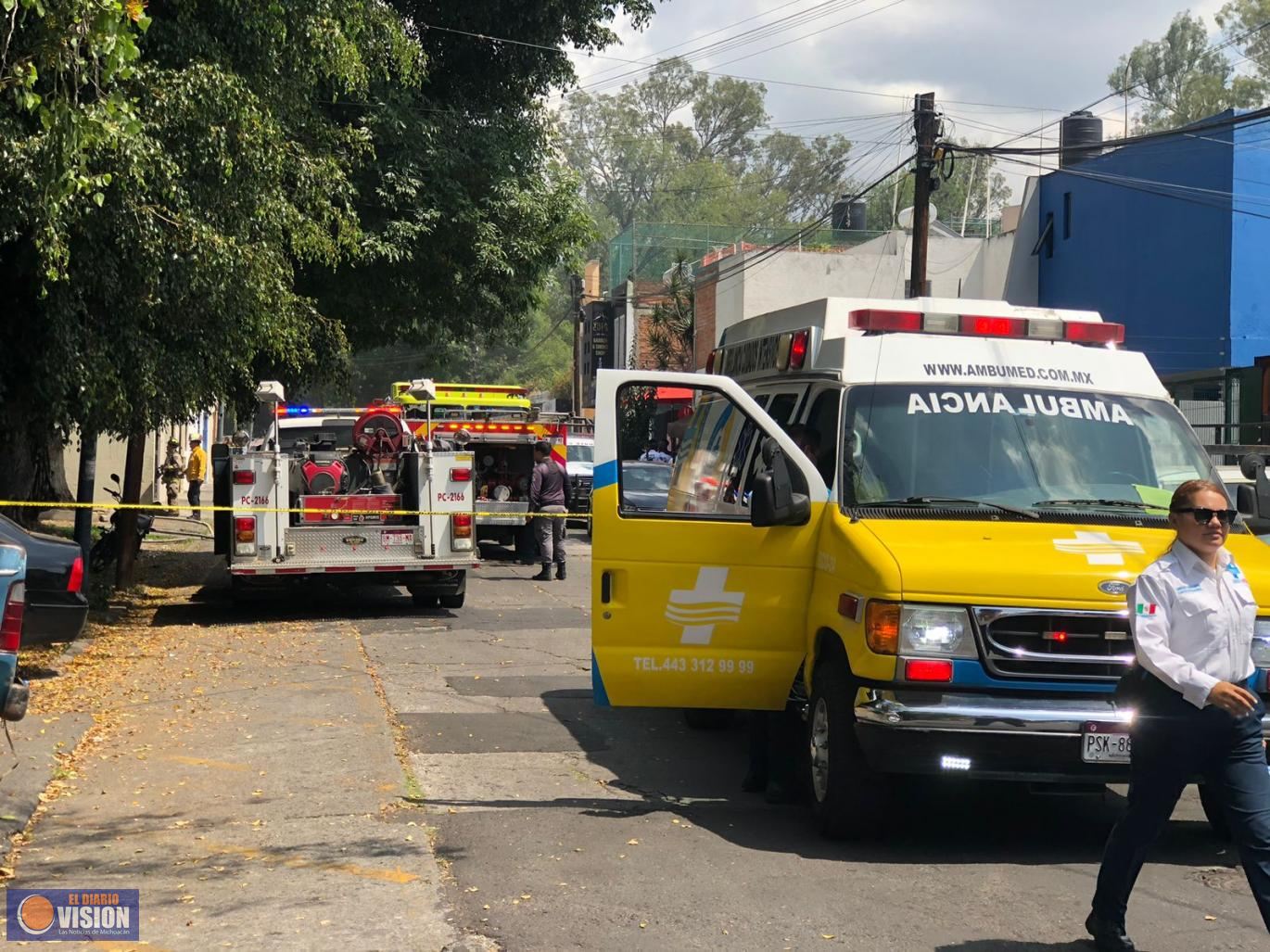 Pavoroso incendio en el antiguo Hospital Civil de Morelia 