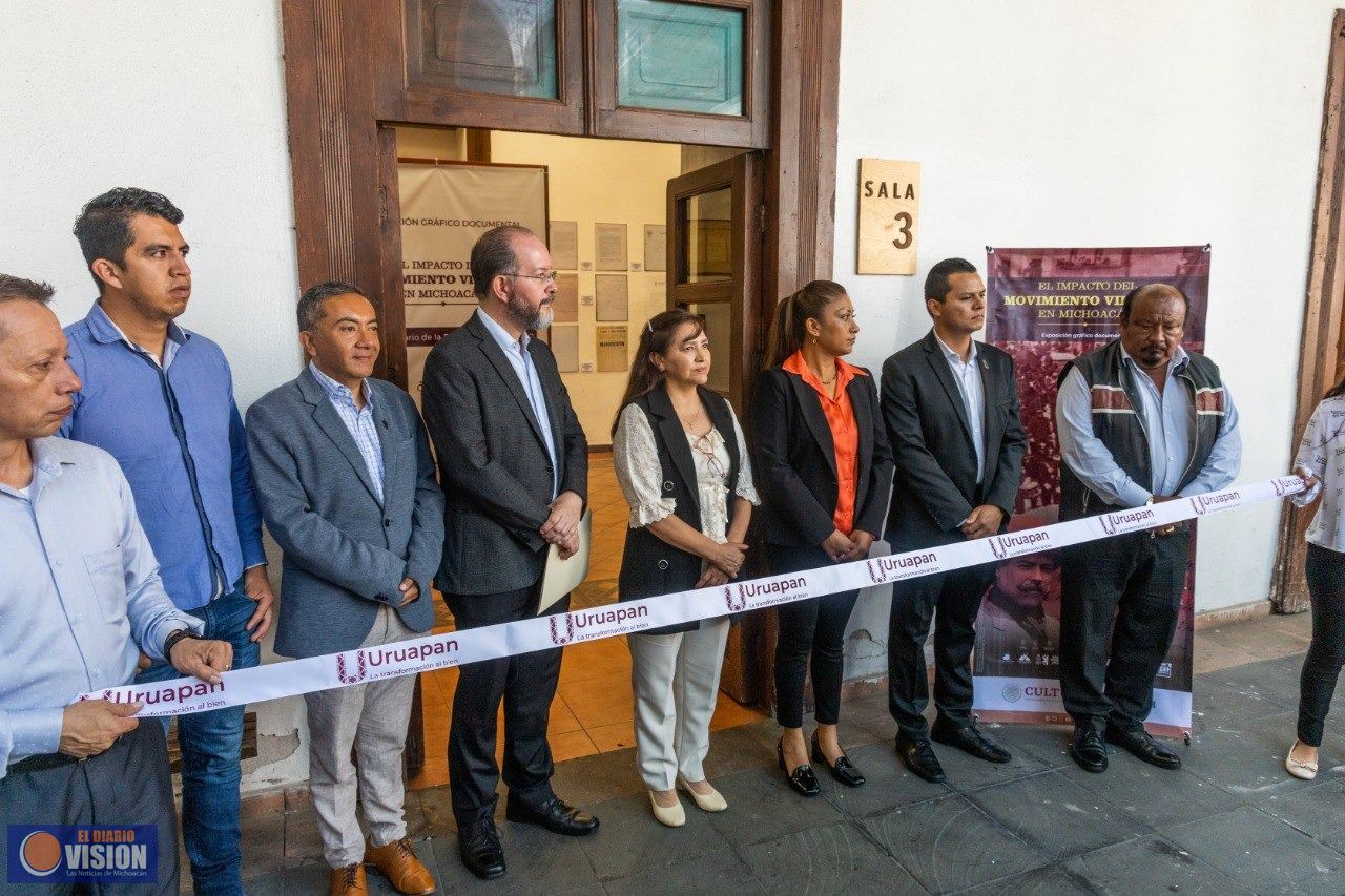 Inauguran exposición documental “El impacto del movimiento villista en Michoacán