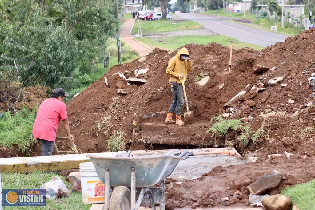 Da inicio Araceli Saucedo Reyes a importantes obras en San Gregorio