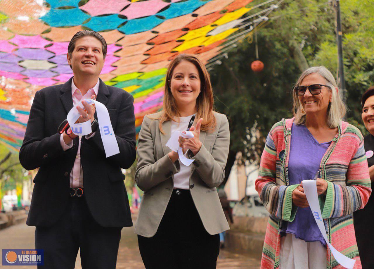 DIF Morelia visibiliza el duelo gestacional con presentación de libro y Cielo Tejido en Calzada