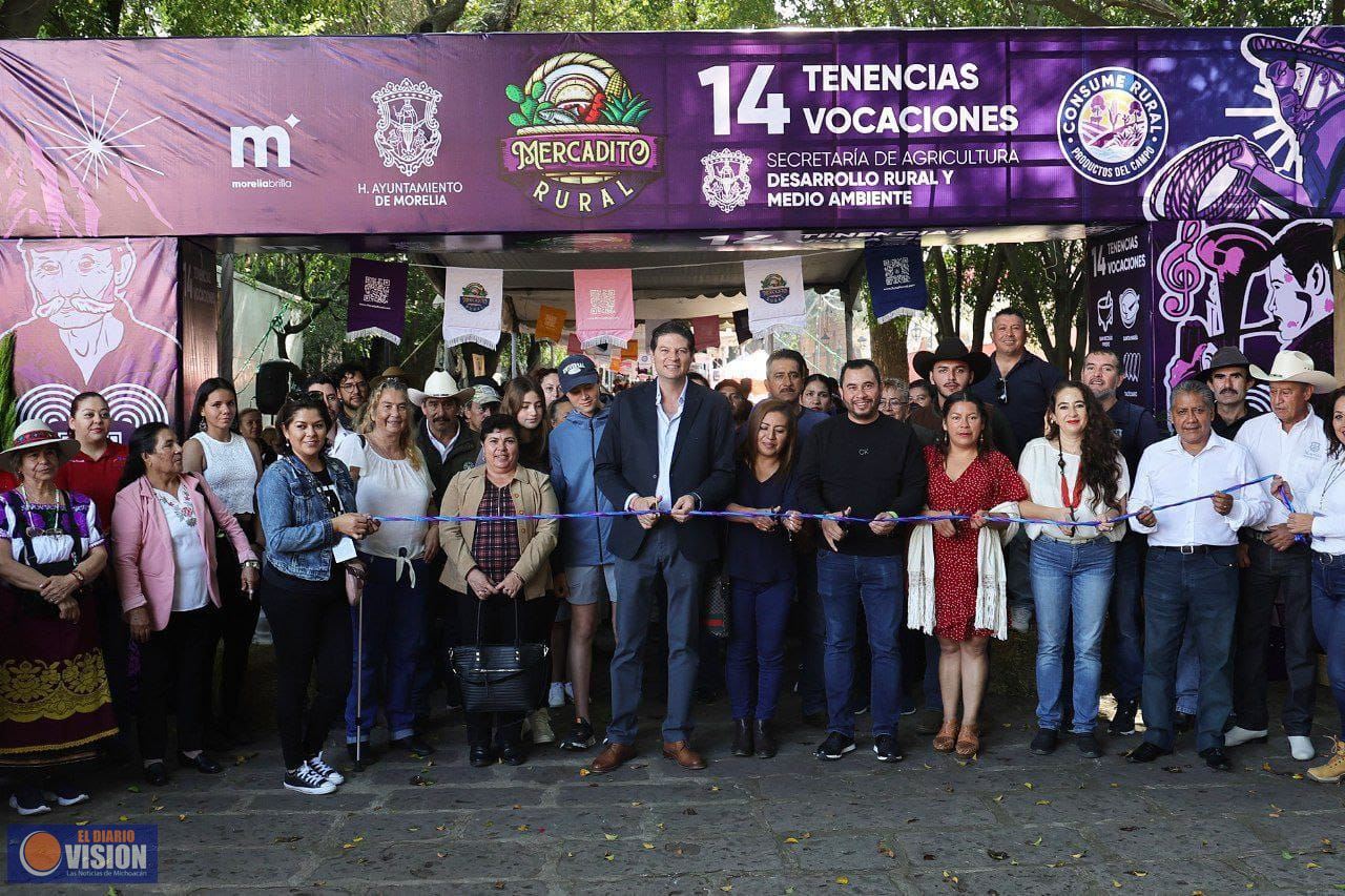 Mercadito Rural, oportunidad para conocer la riqueza de las Tenencias de Morelia: Alfonso Martínez